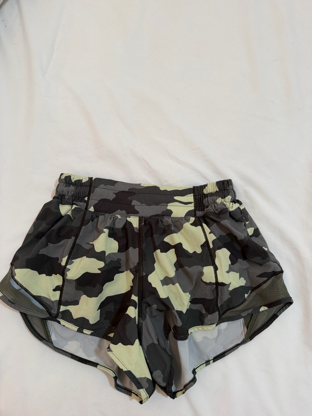 lululemon athletica Green & Black Camo Performance Shorts